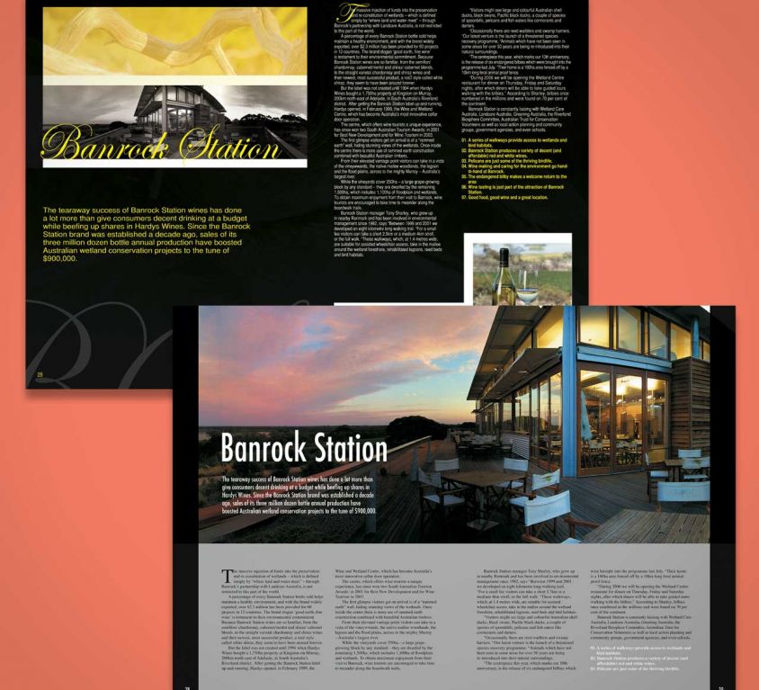 Banrock Station (magazine spread)